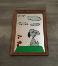 Vintage Snoopy Mirror with Red
