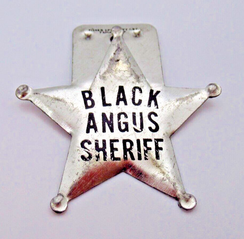 Vintage black angus - black, sheriff