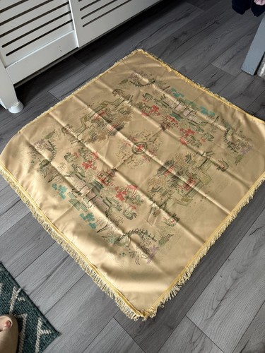 Vintage chinese silk brocade - vintage,