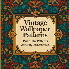 Vintage Wallpaper Patterns: Retro & Antique Pattern Designs for Adults | Relaxin