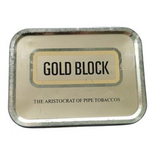 Gold Block Pipe Tobacco Empty