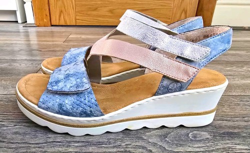 Rieker women strappy wedge - rieker,