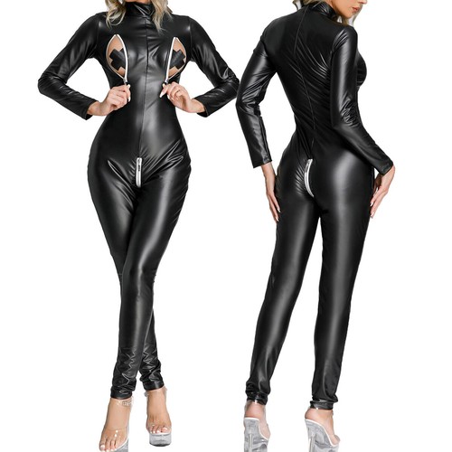 Ladies faux leather - ladies, black