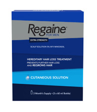 REGAINE x 3 month for Men  5% Hair / Scalp Treatment Solution 3x60ml Long Expiry