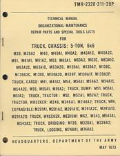 Historical book Truck, Chassis: 5 Ton, 6x6, M39 series, Unit Parts