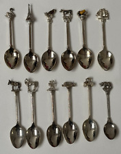 Collectors Souvenir Spoons BW Silver Plated W.A.P.W 3D Various Designs