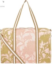 Monsoon Accessorize Palm Tree Green Beige Weekender Tote Bag Bnwt 