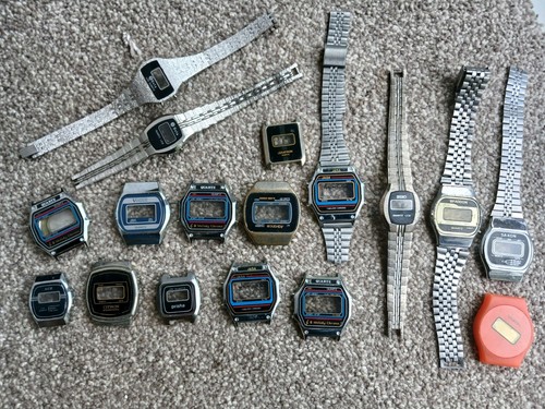 Vintage digital watch cases - watch,