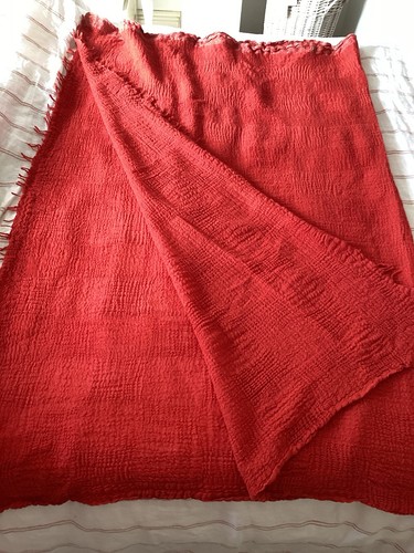 Ikea red textured - red, throw