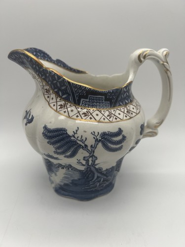 Booths real old willow pitcher - booths,