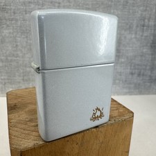 1999 ZIPPO LIGHTER - UNFIRED - unusual grey enamel finish. Working order