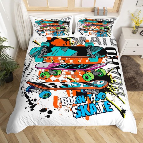 Skateboard graffiti duvet - graffiti,