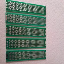 5 of 20 x 80mm unused double sided PCB prototype Circuit Boards  DIY soldering