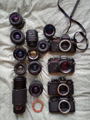 Digital dslr and film cameras - digital,