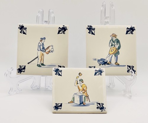 Klm delft porcelain coasters - delft,
