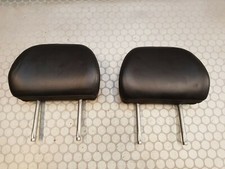 07 Volvo C70 mk2 Rear Seat Headrest Black Leather Set of 2 Pair