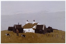 Ty Cwyfan Cottage Kyffin Williams Wales print in 11x14 mount SUPERB
