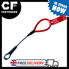 Wire Tow Strap Loop MSUK MSA Lightweight Race Track Car Rally Tow Eye Motorsport