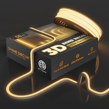 50Ft 3D LED Neon Rope Lights
