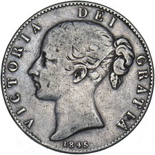 1845 crown victoria british - 1845,
