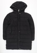 Boohoo Women's Black Puffer Coat Size 16