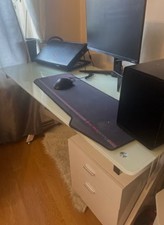 Glass Top Desk With 2 Drawers.  Great Condition, Looks Amazing In Any Office.