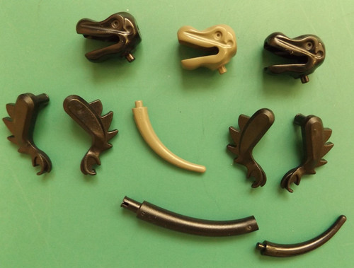 Lego dinosaur parts heads arms - lego,