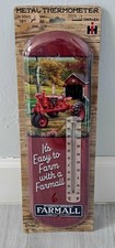 New FARMALL Mccormick Deering Metal Thermometer