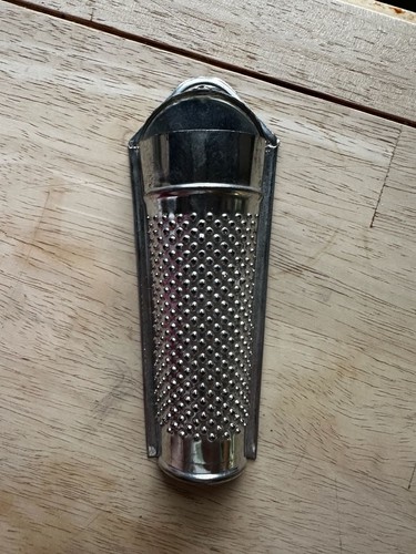 Vintage metal nutmeg grater - metal,