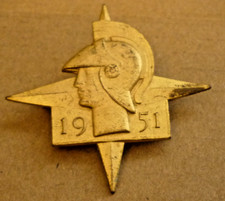 VINTAGE GILT BADGE 1951