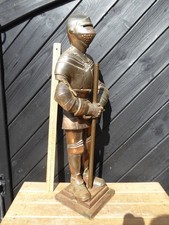 Vintage Nestor Harry Banks Knight Fireside Companion set .66cm tall..Cast Iron