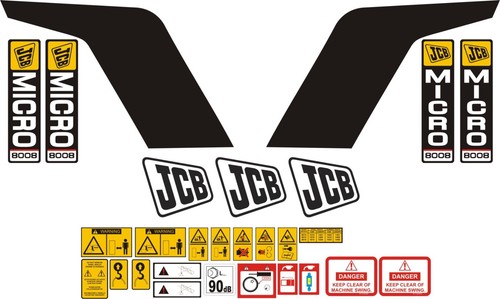 Jcb 8008 micro digger - digger, decal