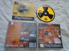 Worms Armageddon PS1 (COMPLETE) Sony PlayStation classic black label rare