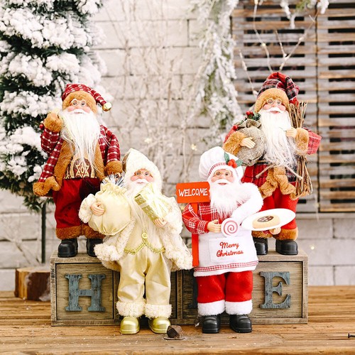 Xmas standing santa claus - xmas,