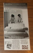 Rare Advertising Rolf Benz Designer Furniture Creation Sofa RB 3400 Freudensprung 1982