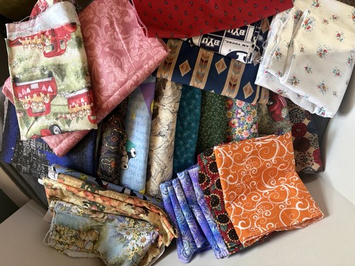Large lot cotton - large, scraps