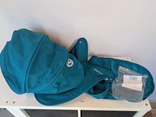 Oyster 2 Oyster Max Oyster Gem Carrycot Colour Pack Deep Topaz Blue Hood Apron