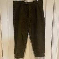 Hucklecote Moleskin Breeks, Plus Fours, Olive Green, W36 L22”, Great Condition 