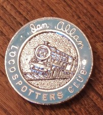 Ian Allan Enamel Locospotting Badge (Light Blue)