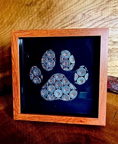 Shotgun cartridge paw print - shotgun,