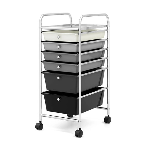Black drawer rolling storage - black,