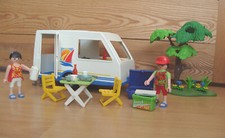 Playmobil 100% Complete Set 3236 Family Vacation Camper Holiday Caravan