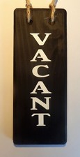VACANT/ENGAGED double sided blackboard sign (vertical)