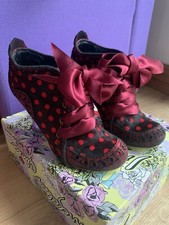 Irregular Choice Mutiny Shoes Abigails party heels ankle boots bow 6 39 box