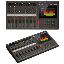 Zoom R20 Multi-Track Recorder USB Audio Interface 4.3 inch touchscreen 16-Tracks