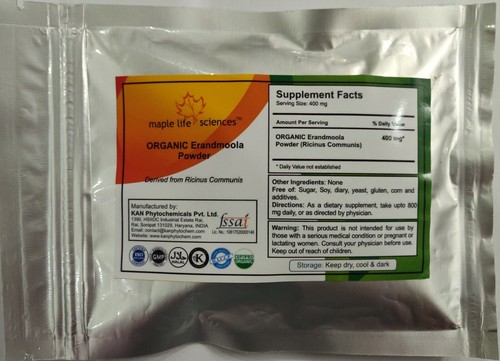 Organic erandmoola powder - organic,