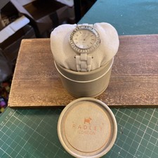 Radley Ladies Ceramic Watch With Jewelled Bezel - In Original Box