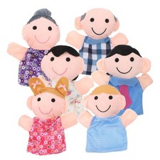 Hand Puppets 6X Plush Cartoon