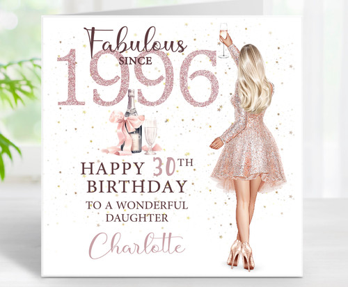Personalised 1996 age - personalised, 30th