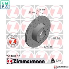 2x BRAKE DISC 150.1284.52 FOR